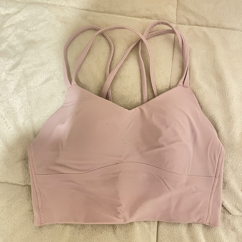 LULULEMON like a cloud bra in strawberry milkshake